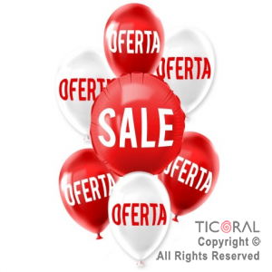 SET DE GLOBOS OFERTA SALE 7 UNIDADES X 1